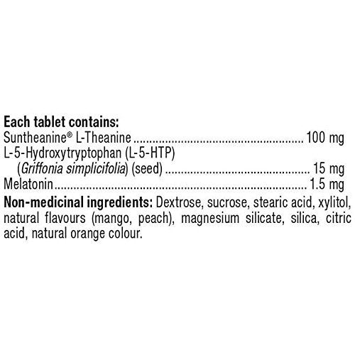 Webber Naturals Super Sleep Melatonin Plus L-Theanine & 5-HTP, 90 tablets (3) {Imported from Canada}